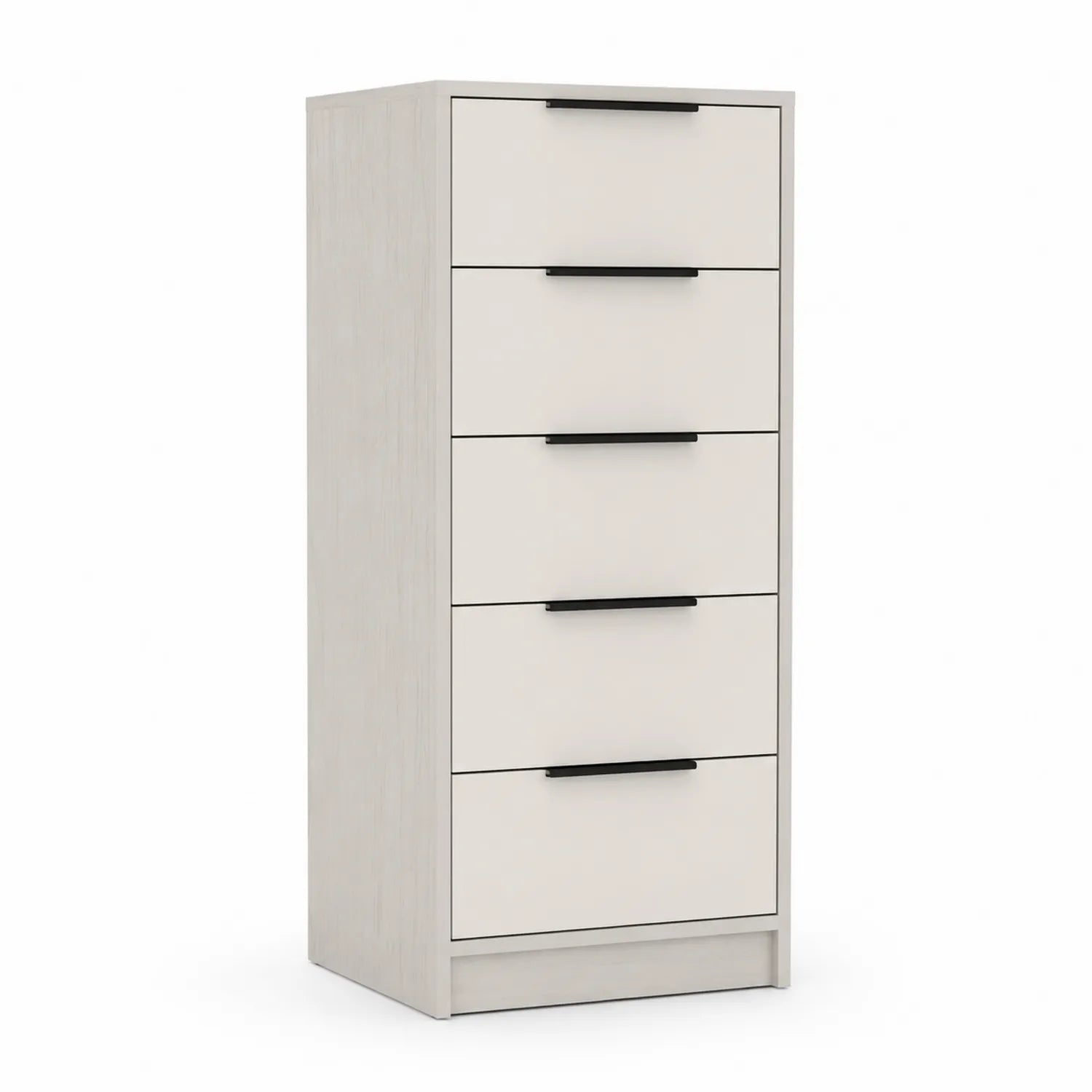 Cassettiera a 5 Cassetti in Melaminico Bianco