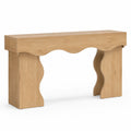 Consolle in Legno con Gambe Ondulate 120x40x75 cm