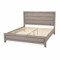 Letto in legno massello grigio 160x200 cm