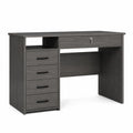 Scrivania rettangolare con cassetti in legno composito grigio 120x60x75 cm