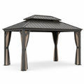 Gazebo rettangolare in metallo 300x400 cm