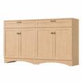 Credenza in Legno con 4 Porte e 2 Cassetti