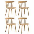 Set di 4 sedie da pranzo in legno massello
