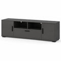 Mobile TV in legno truciolato grigio antracite 140x40x35 cm