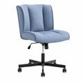 Sedia da ufficio regolabile in tessuto blu