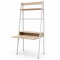 Scrivania a scala in MDF e metallo con mensole 120x60x180 cm