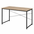 Scrivania rettangolare in legno e metallo nero 120x60x75 cm