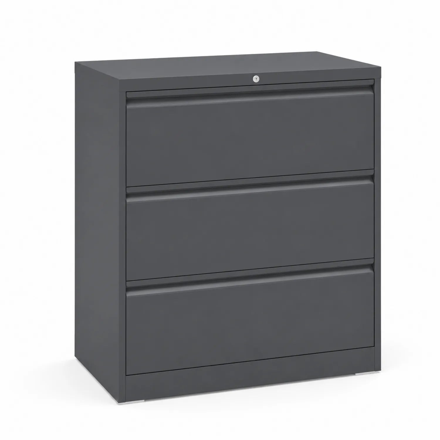 Cassettiera in metallo con 3 cassetti grigio 100x45x100 cm
