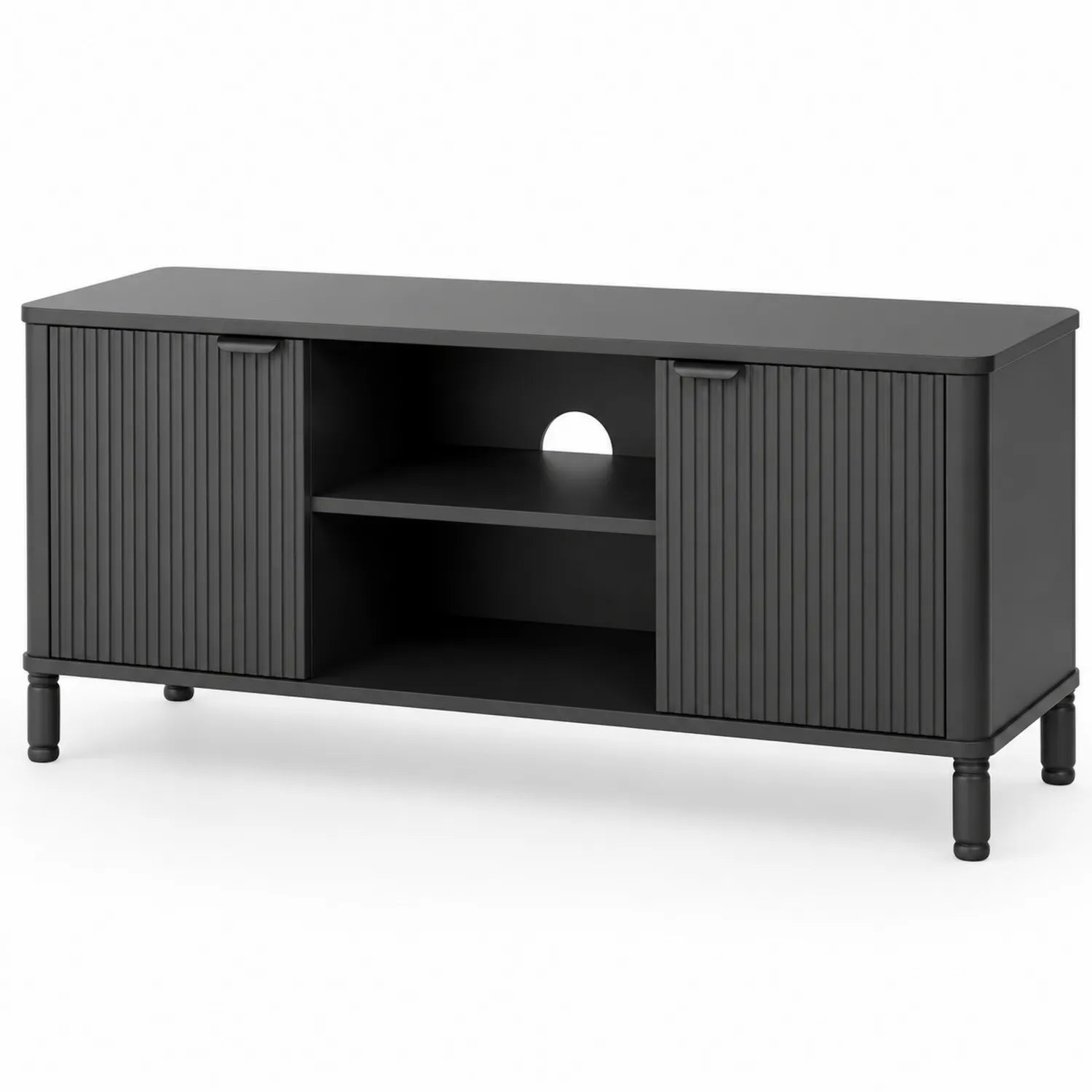 Mobile TV in MDF con due ante e ripiano centrale 120x40x50 cm